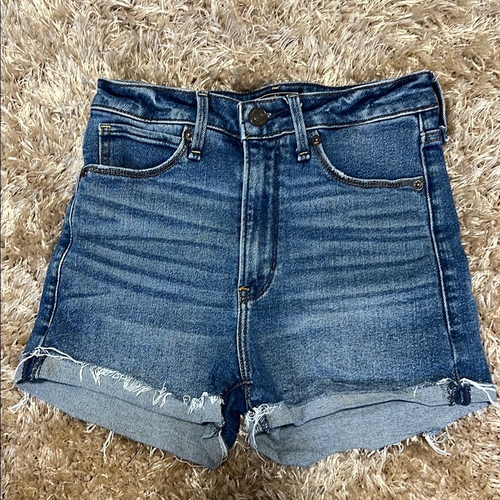 A&F Simone High Rise Denim Shorts